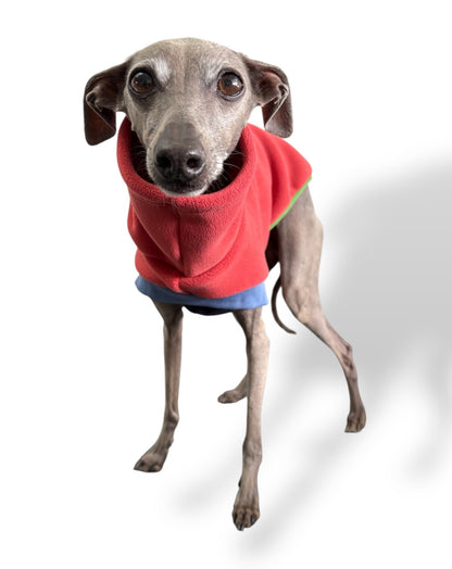 Open-Leg Fleece Vest - Coral - Pet Supplier Store