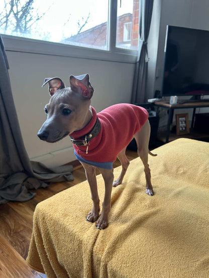 Open-Leg Fleece Vest - Coral - Pet Supplier Store
