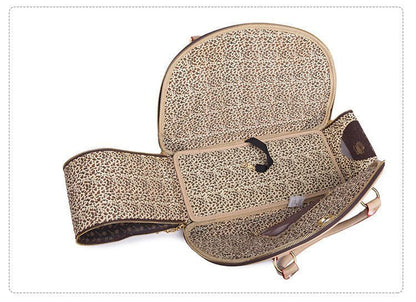 Outing convenient leather comfort pet bag travel carrier - Pet Supplier Store