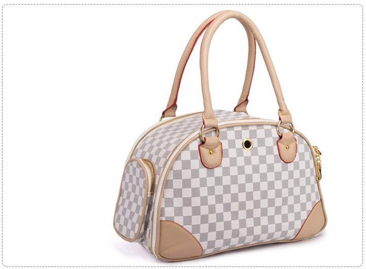 Outing convenient leather comfort pet bag travel carrier - Pet Supplier Store
