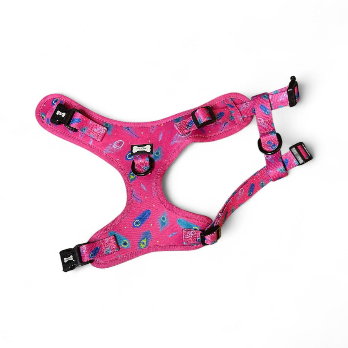 Peacock Power Step-In Adjustable Harness – Pretty, Practical & Perfect for Tiny Pups - Pet Supplier Store