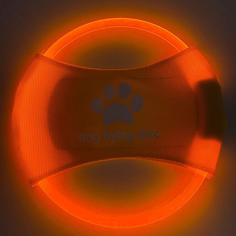 Pet LED Durable Accessory Night Rechargeable Frisbee - Pet Supplier Store
