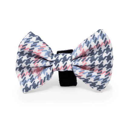 Pink Houndstooth Design Dog Bow Tie - Pet Supplier Store