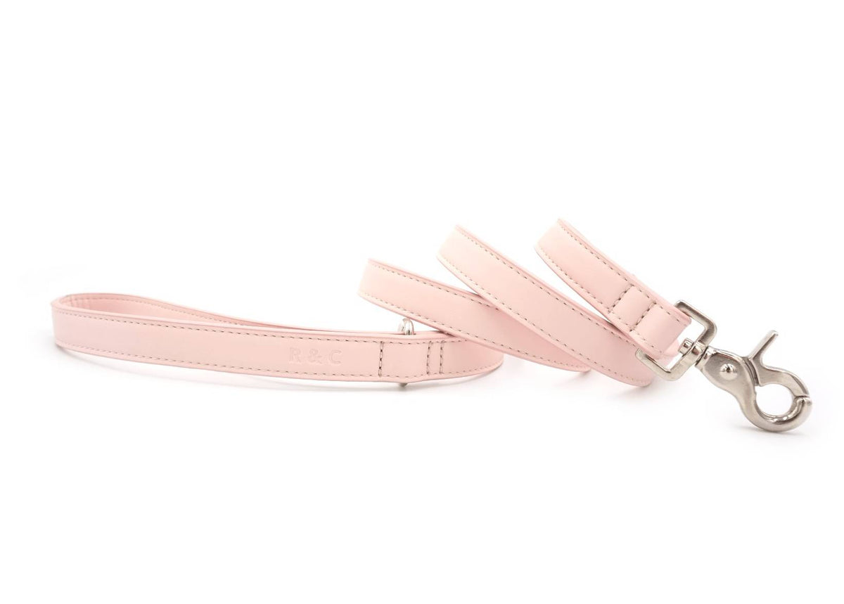 Pink Leather Dog Lead - Pet Supplier Store