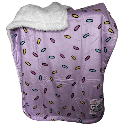 Pink Sprinkles For Days blanket LARGE - fleece dog blanket - Pet Supplier Store