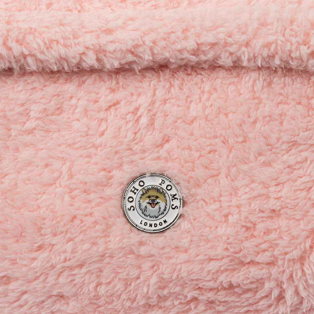 Soho Poms Carnaby Teddy Bear Carrier - Blush Rose