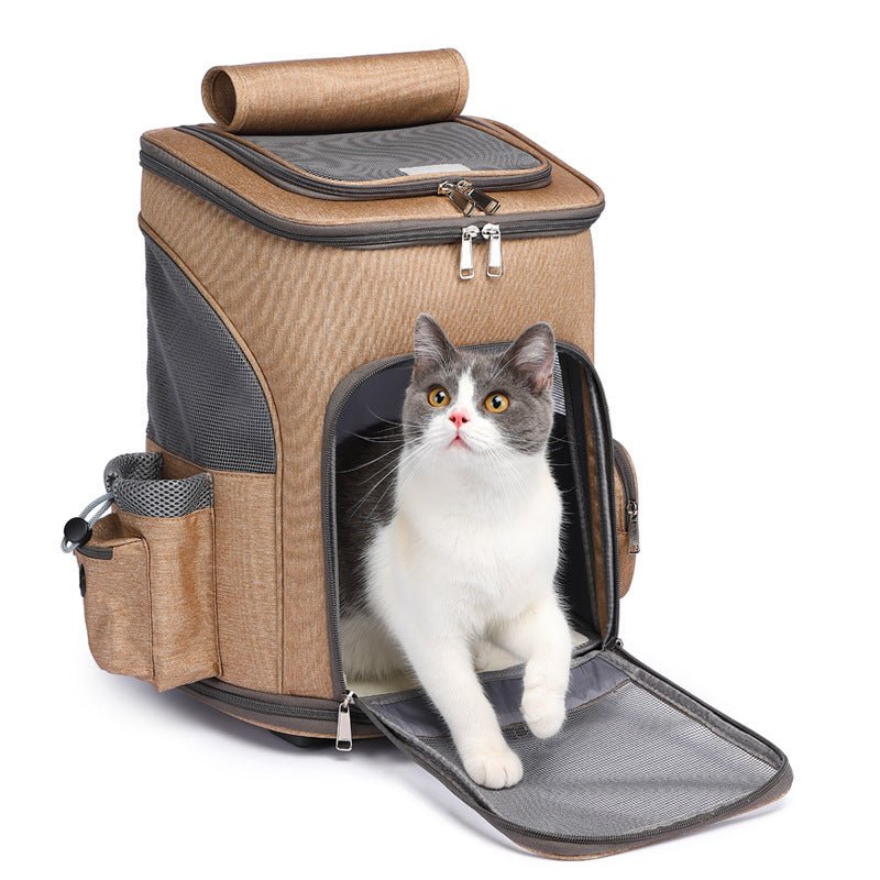 Portable traveling backpack spacious comfort pet carrier - Pet Supplier Store