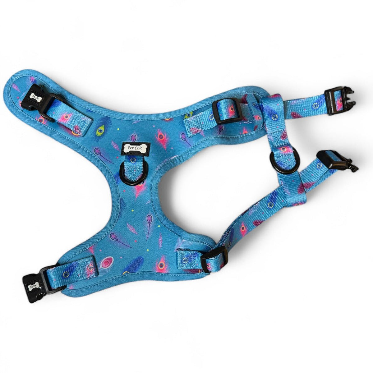 Power Peacock Step-In Adjustable Harness – Easy, Comfy & Made for Stylish Small Dogs! - Pet Supplier Store
