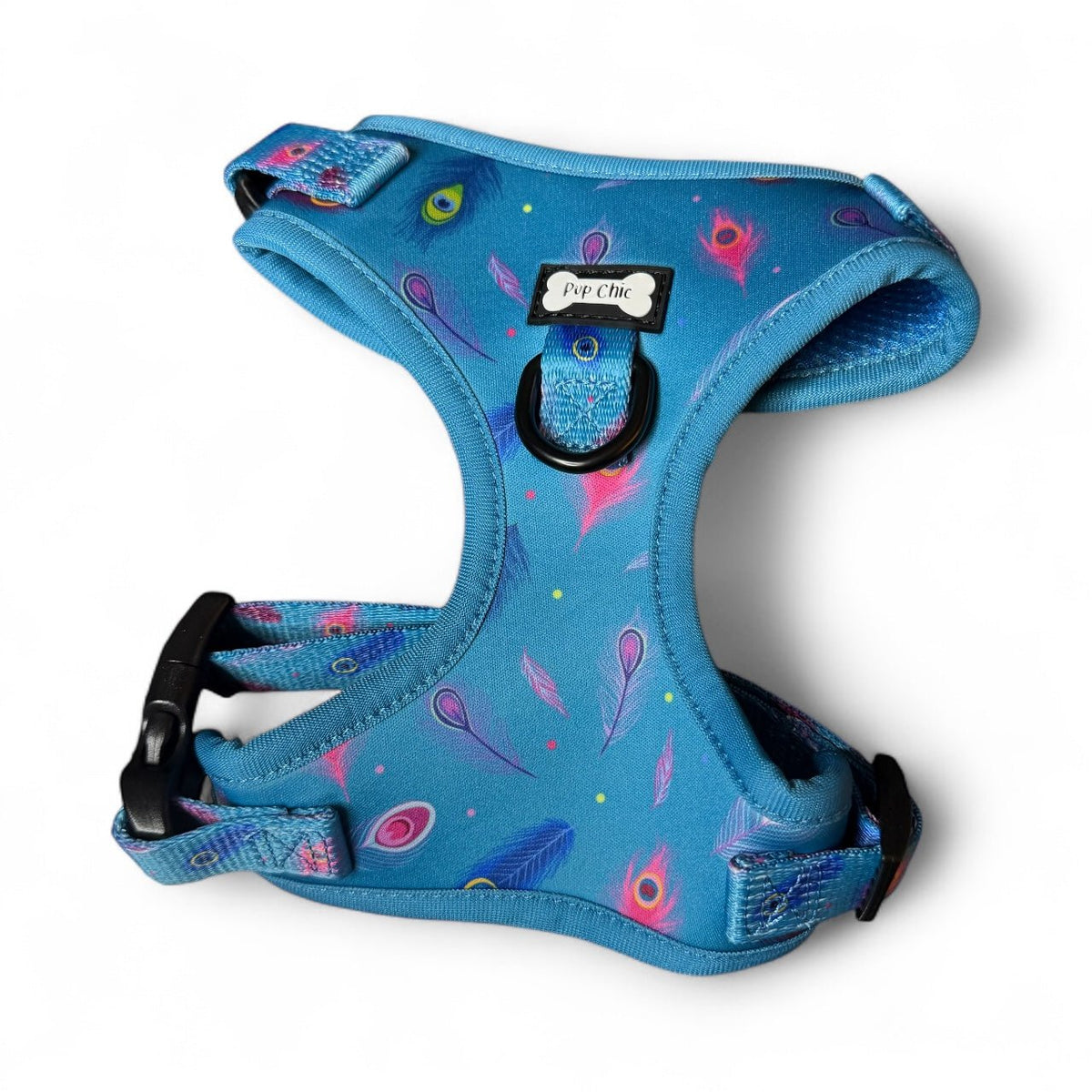 Power Peacock Step-In Adjustable Harness – Easy, Comfy & Made for Stylish Small Dogs! - Pet Supplier Store