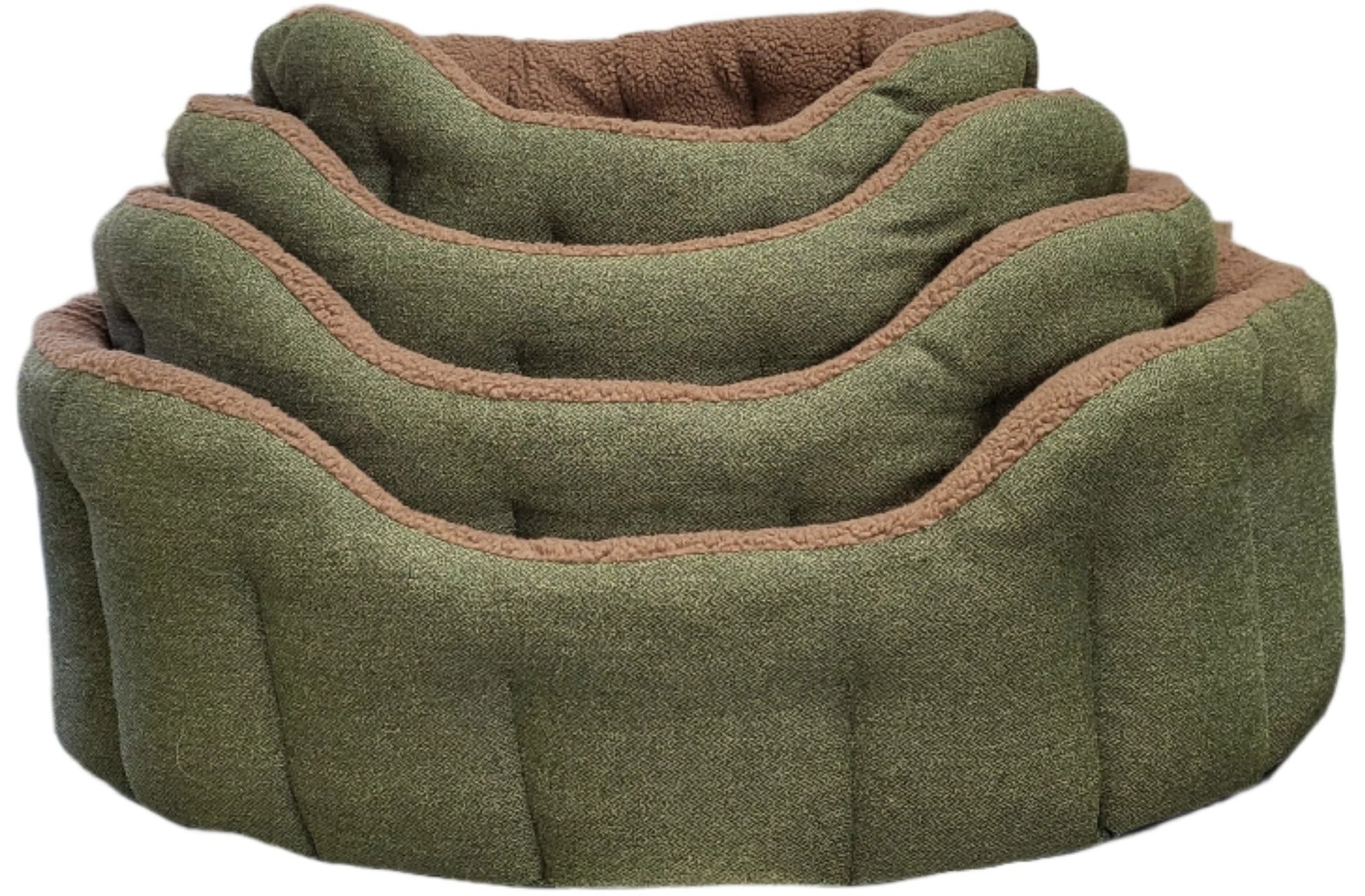 Premium Orkney Tweed Fleece Lined Bolster Beds - Pet Supplier Store