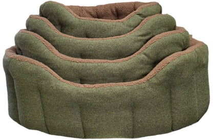 Premium Orkney Tweed Fleece Lined Bolster Beds - Pet Supplier Store