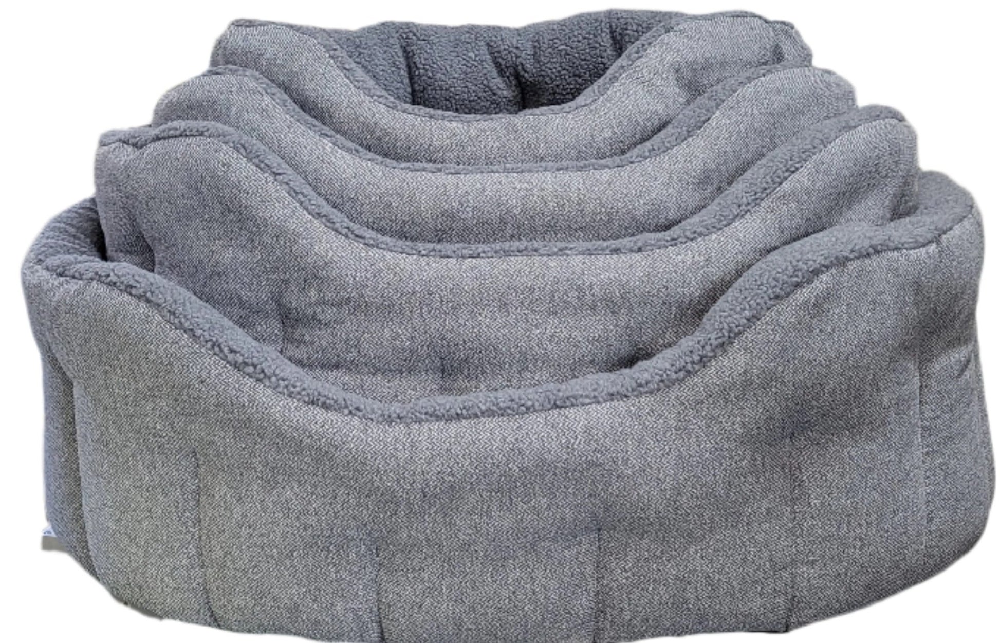 Premium Orkney Tweed Fleece Lined Bolster Beds - Pet Supplier Store
