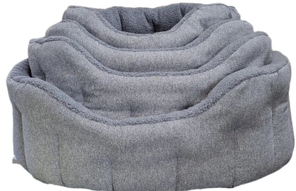 Premium Orkney Tweed Fleece Lined Bolster Beds - Pet Supplier Store