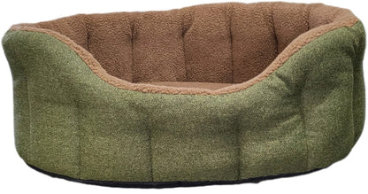 Premium Orkney Tweed Fleece Lined Bolster Beds - Pet Supplier Store
