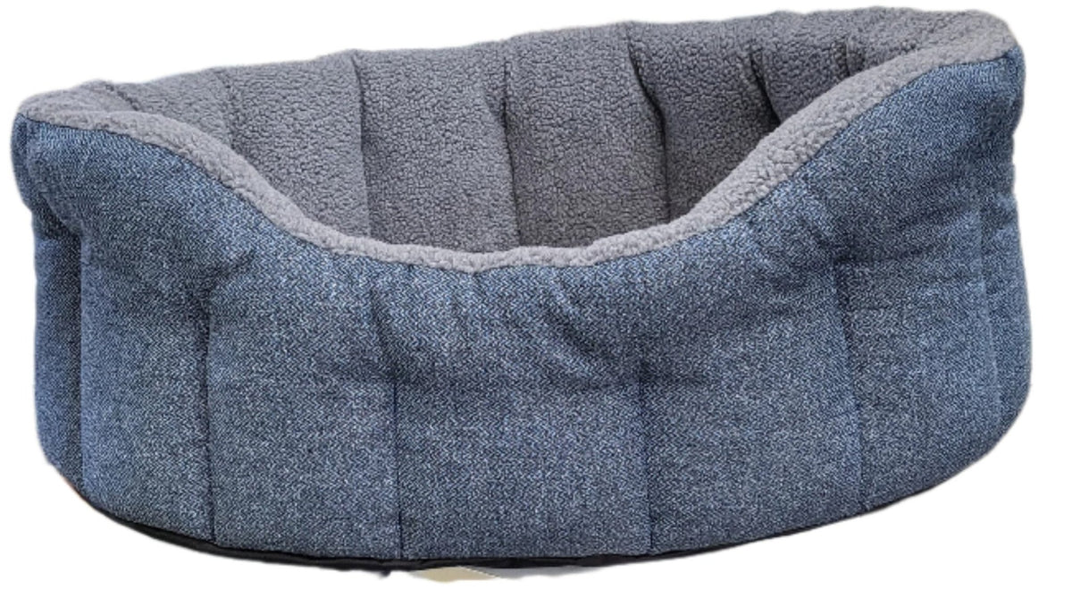 Premium Orkney Tweed Fleece Lined Bolster Beds - Pet Supplier Store