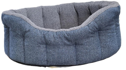 Premium Orkney Tweed Fleece Lined Bolster Beds - Pet Supplier Store