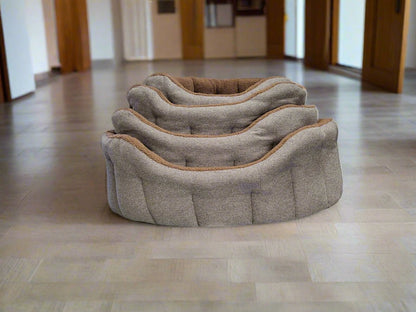 Premium Orkney Tweed Fleece Lined Bolster Beds - Pet Supplier Store