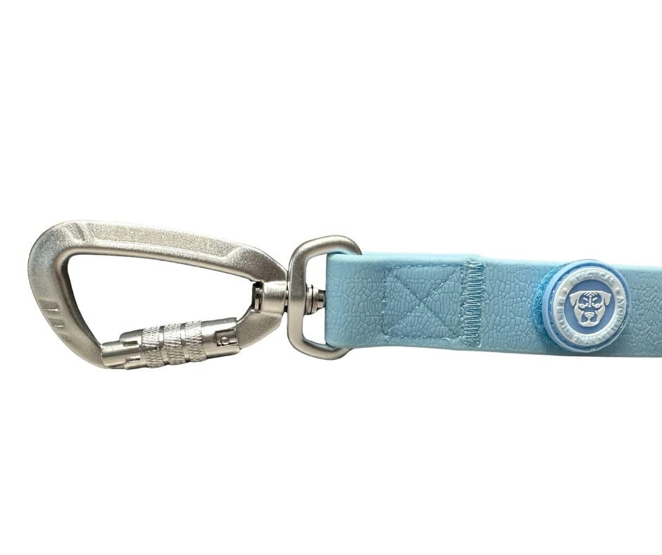 PVC BTactical™ Carabiner Clip Lead | Pastel Blue - Pet Supplier Store