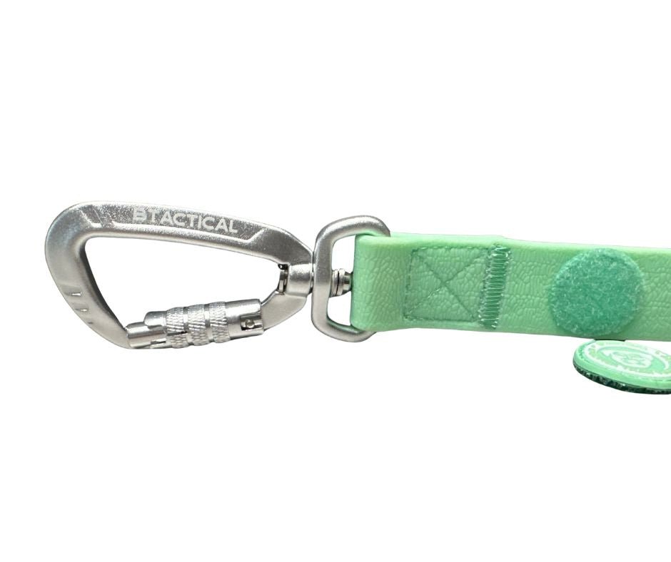 PVC BTactical™ Carabiner Clip Lead | Pastel Green - Pet Supplier Store