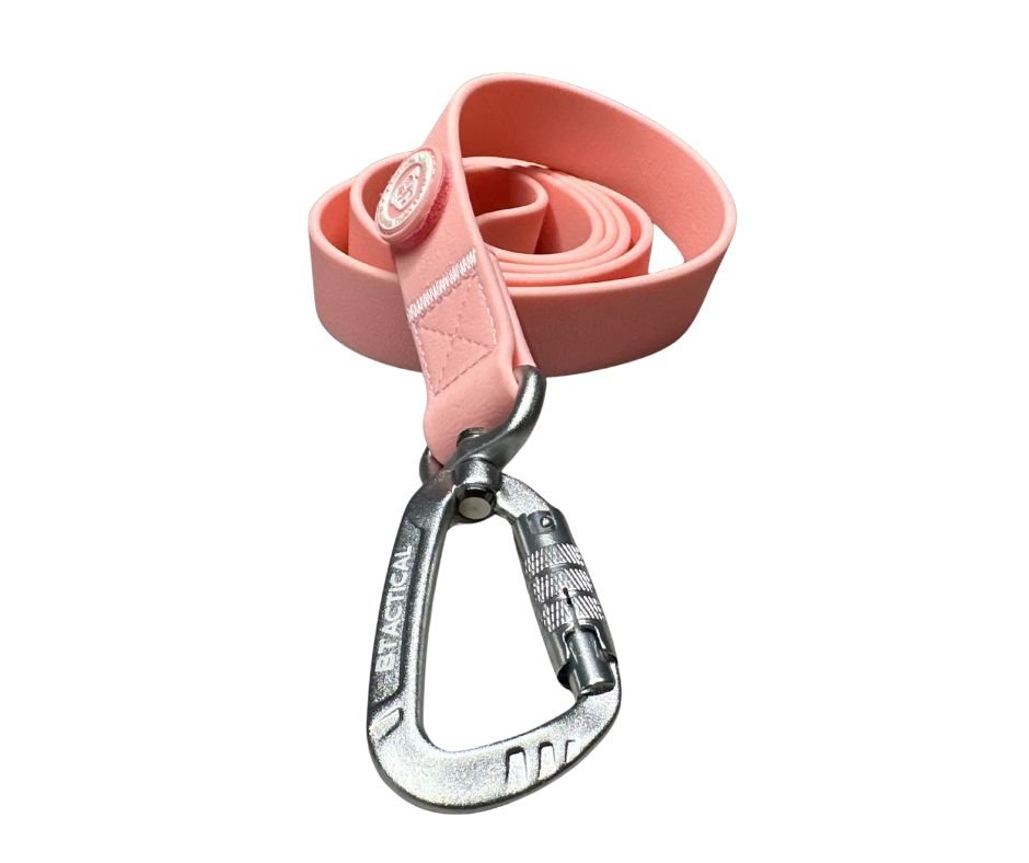 PVC BTactical™ Carabiner Clip Lead | Pastel Pink - Pet Supplier Store