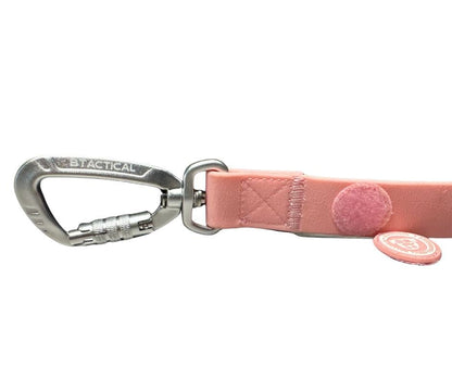 PVC BTactical™ Carabiner Clip Lead | Pastel Pink - Pet Supplier Store