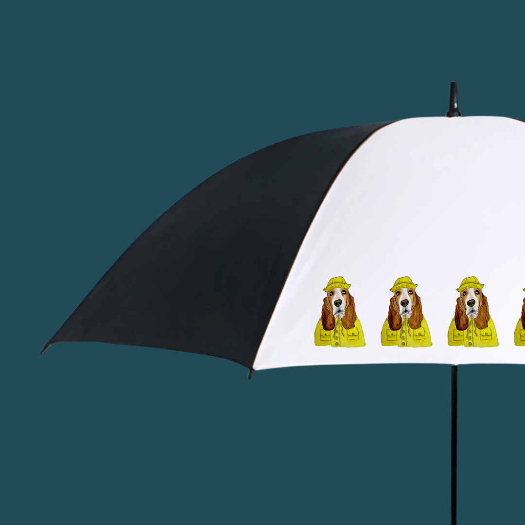 Rain or Shine, Basset Hound’s Got You Covered – High-End Golf Umbrella - Pet Supplier Store