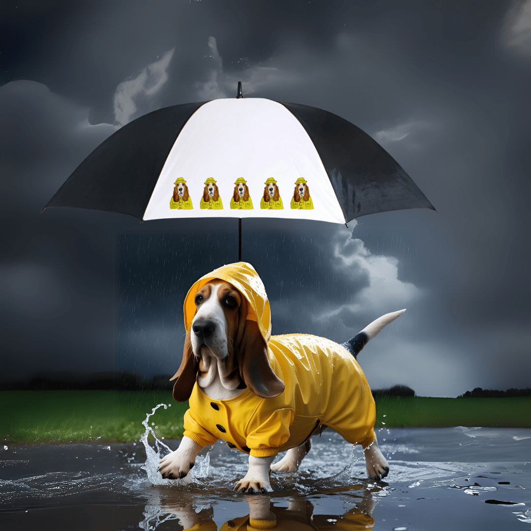 Rain or Shine, Basset Hound’s Got You Covered – High-End Golf Umbrella - Pet Supplier Store