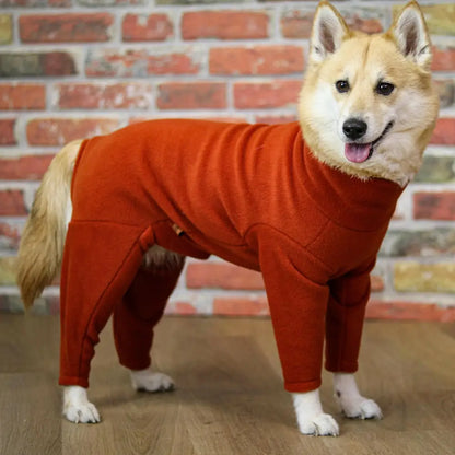 Standard Size Fleece Dog Jumpsuit - Ready to Ship | Hugo and Ted