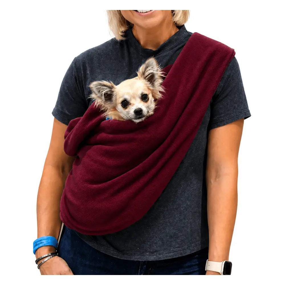 Standard Size Fleece Dog Sling Carriers - Ready to Ship | Hugo and Ted
