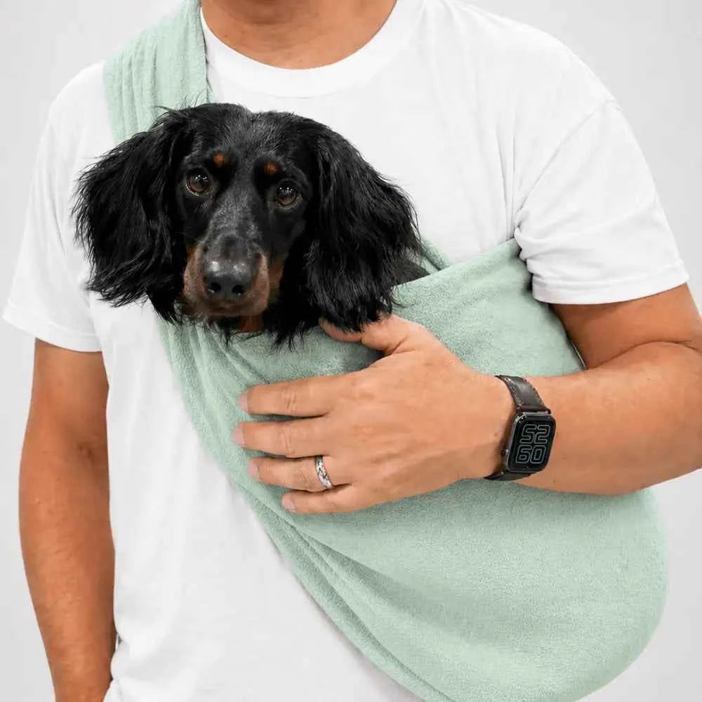 Standard Size Pastel Collection Fleece Dog Sling Carrier - Ready to Ship | Hugo and Ted