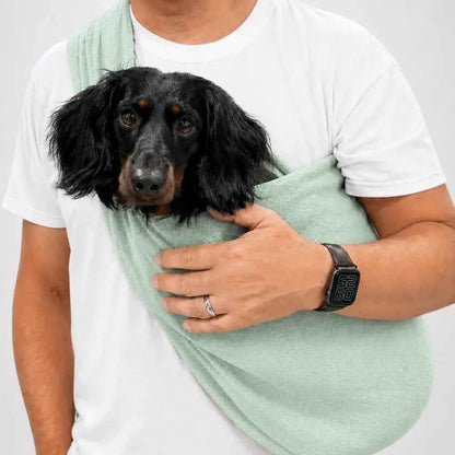 Standard Size Pastel Collection Fleece Dog Sling Carrier - Ready to Ship | Hugo and Ted