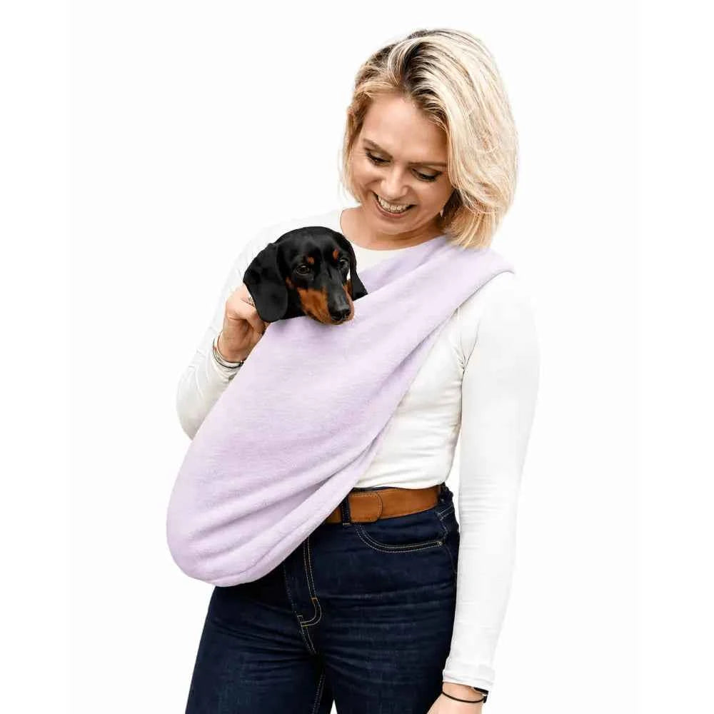 Standard Size Pastel Collection Fleece Dog Sling Carrier - Ready to Ship | Hugo and Ted