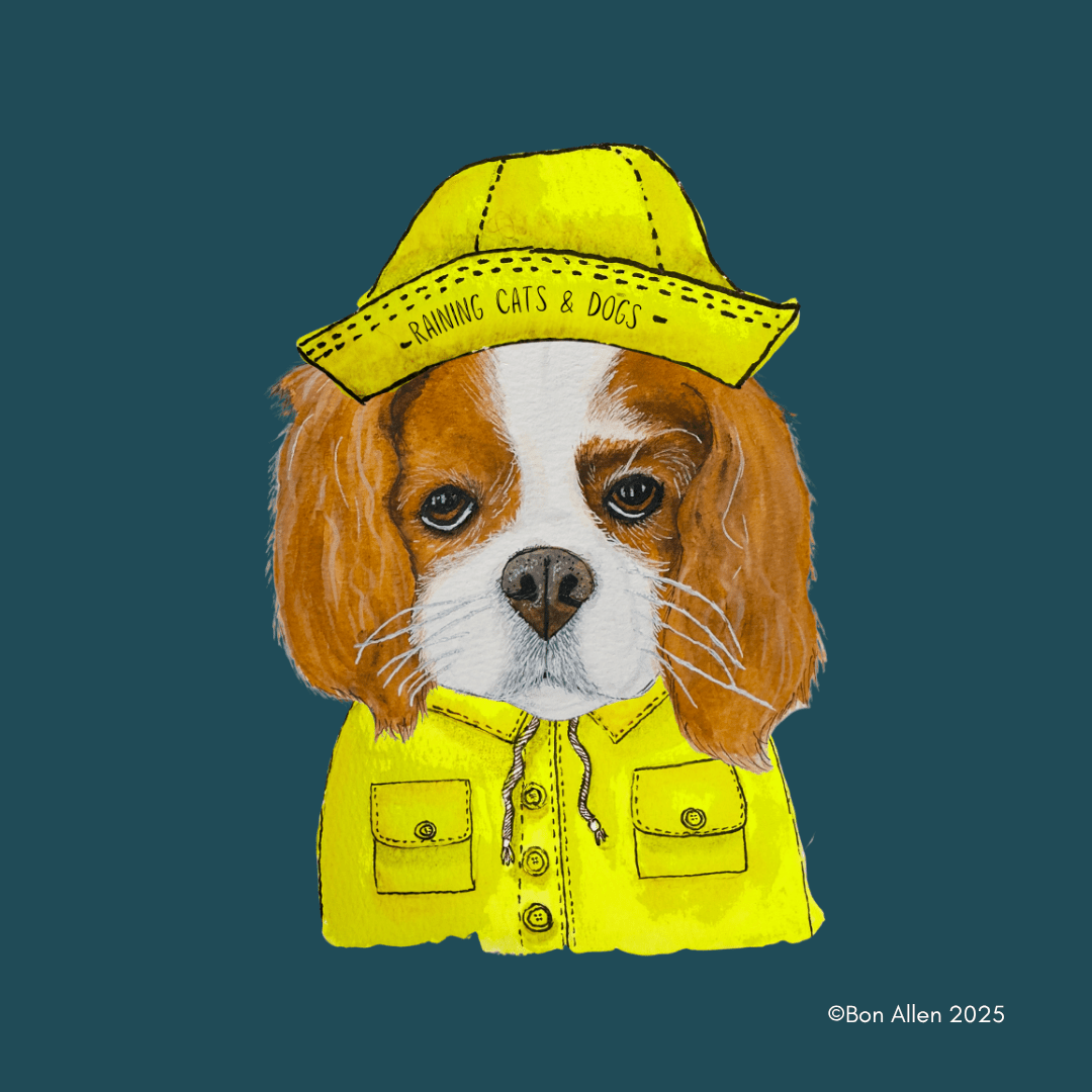Reign or Shine: Cavalier King Charles Spaniel Golf Umbrella with Royal Attitude - Pet Supplier Store