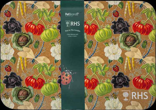 RHS Pets in the Garden Cork Feeding Mat - Pet Supplier Store