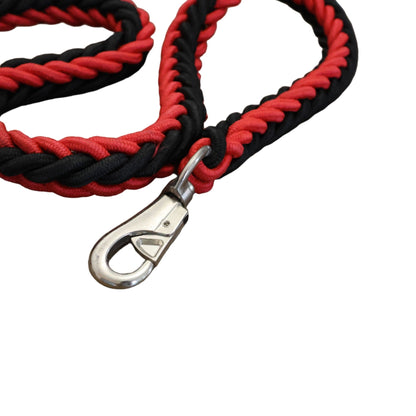 Rope Lead Black & Red - Pet Supplier Store