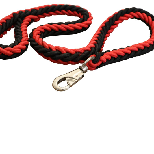 Rope Lead Black & Red - Pet Supplier Store