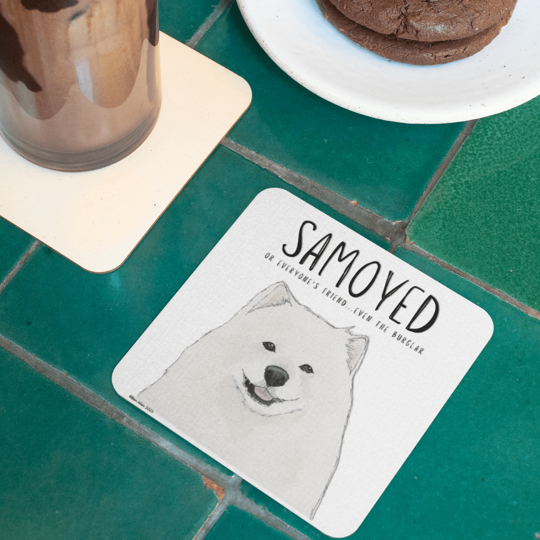 Samoyed Coasters – Smiles, Sass & Zero Security - Pet Supplier Store