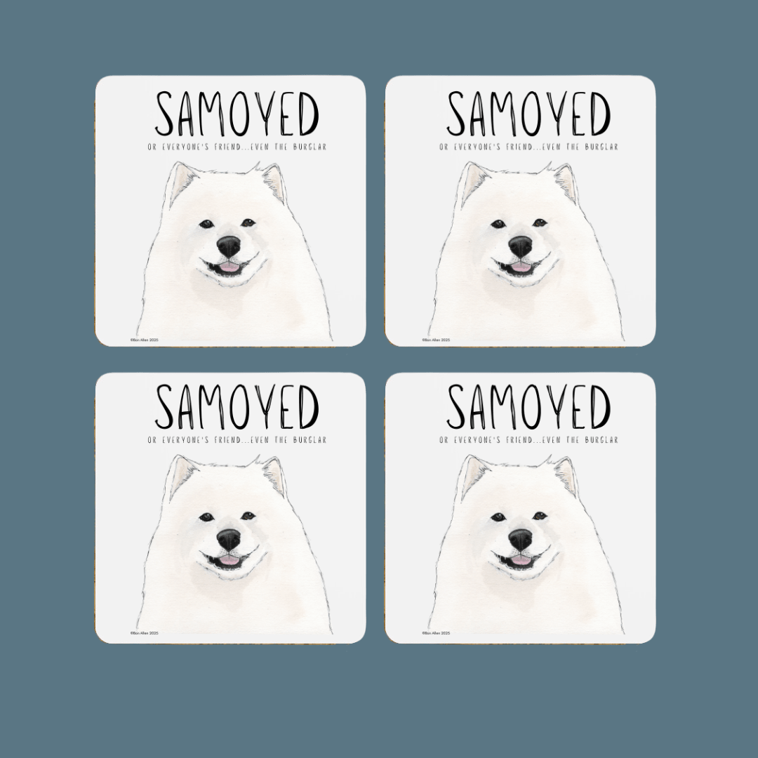 Samoyed Coasters – Smiles, Sass & Zero Security - Pet Supplier Store