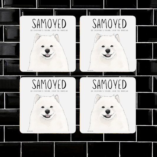 Samoyed Coasters – Smiles, Sass & Zero Security - Pet Supplier Store
