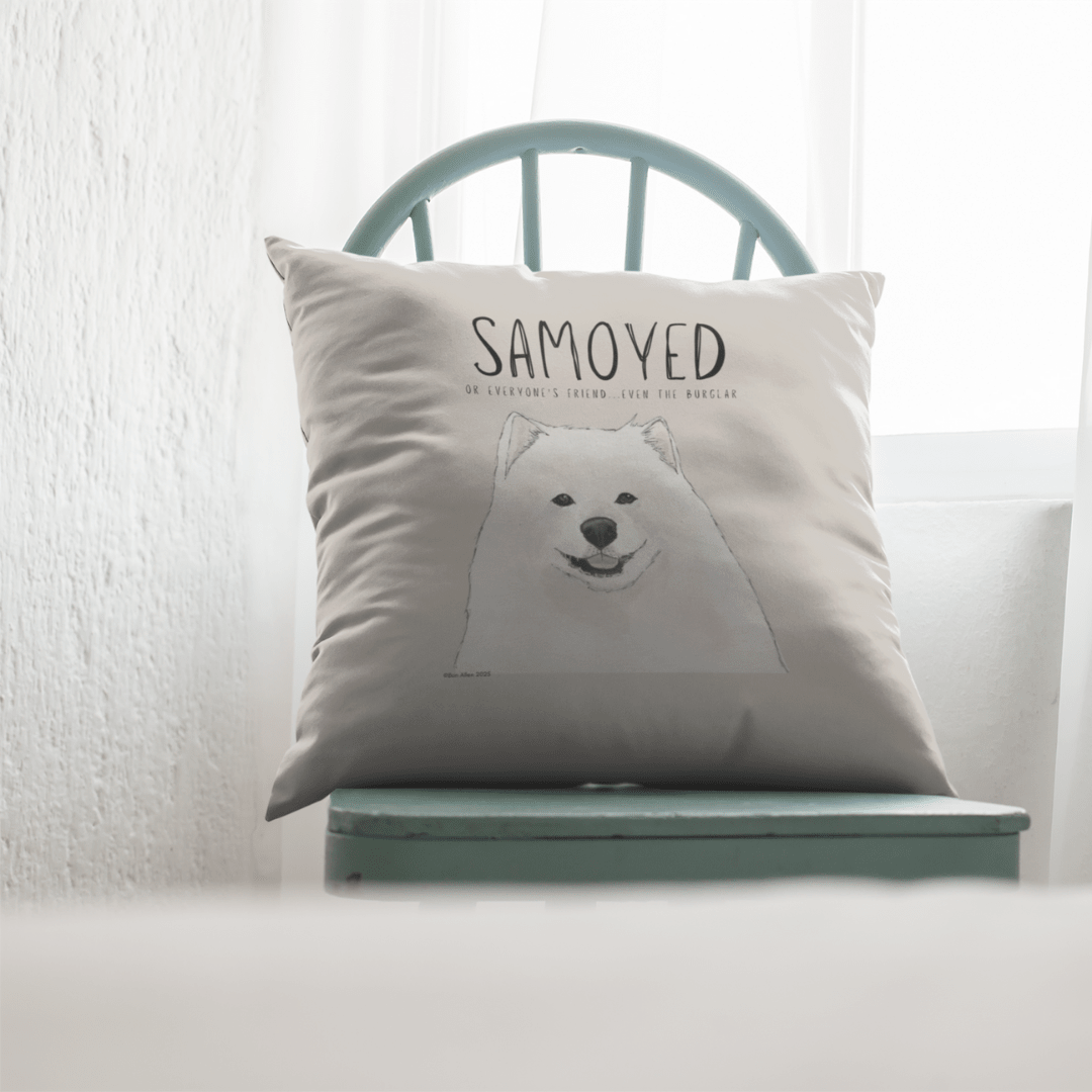 Samoyed Cushion Cover: Everyone’s Friend, Even the Burglar – Add Some Fun to Your Couch! - Pet Supplier Store