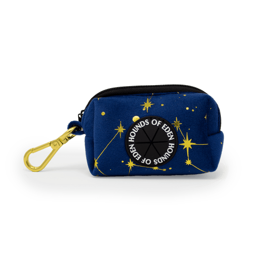 Sapphire Stars Velvet Poop Bag Holder - Pet Supplier Store