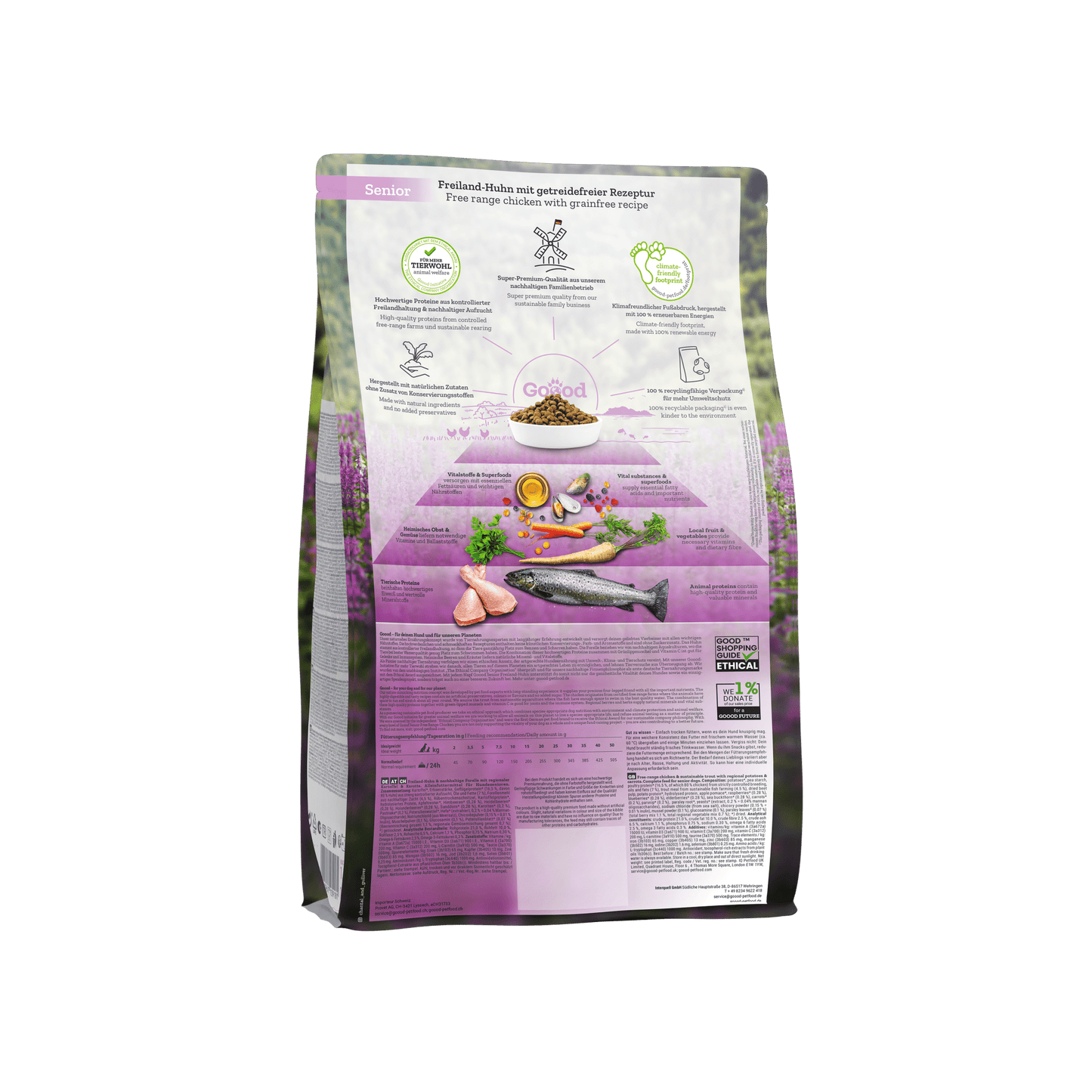 Senior - Free Range Chicken & Sustainable Trout dog food - Pet Supplier Store