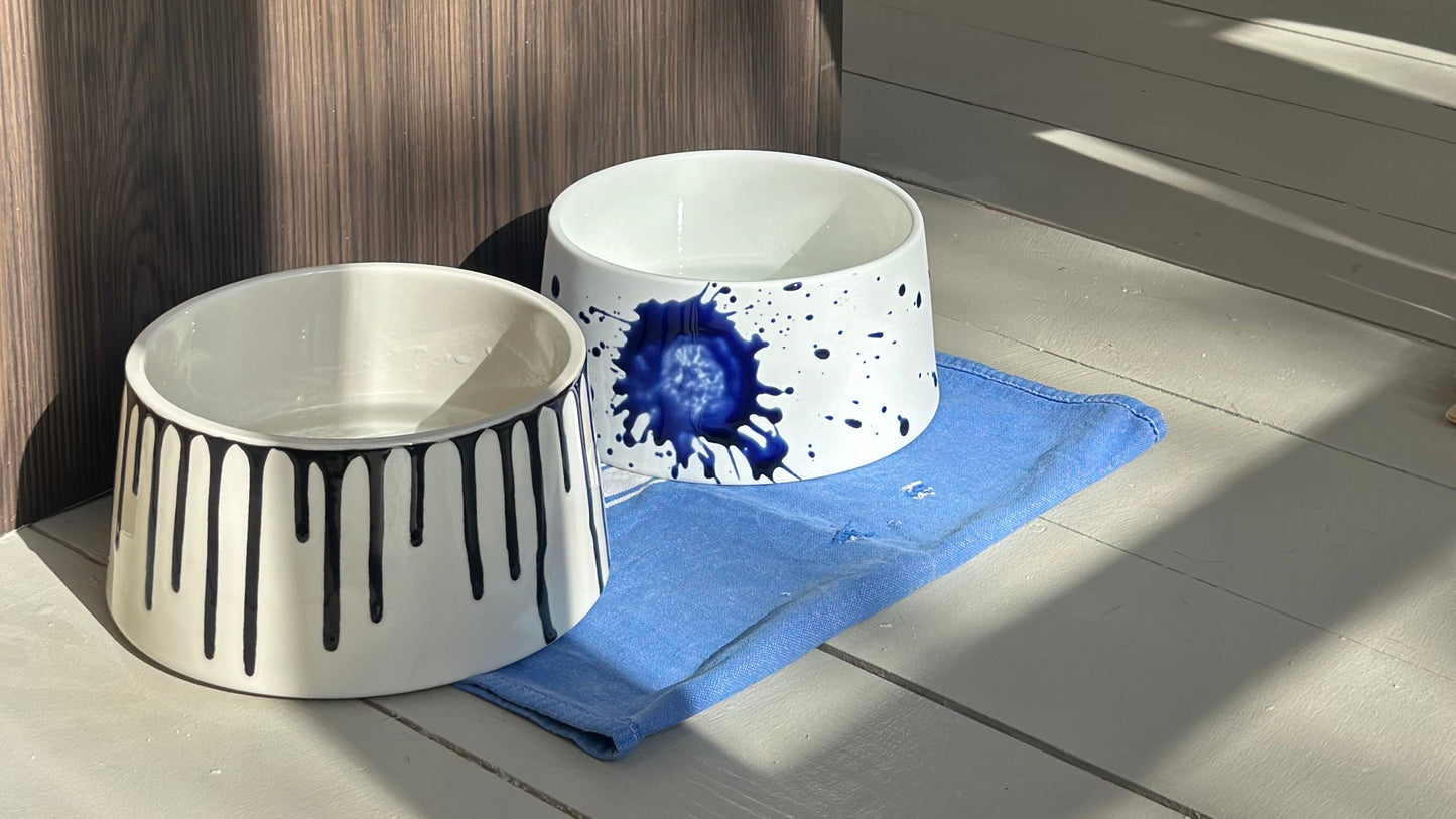The Dog's Pollox Black Drip Bowl