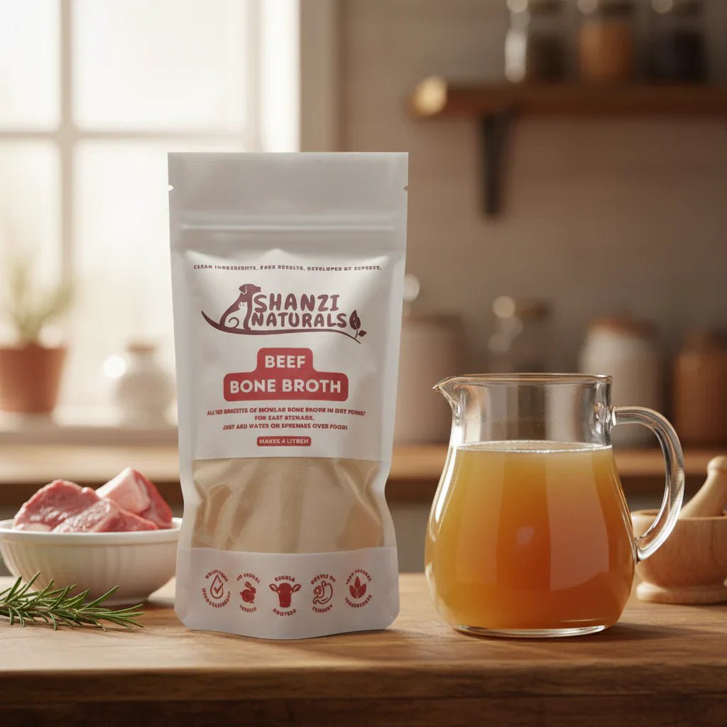 Shanzi Naturals Beef Bone Broth Powder - Pet Supplier Store