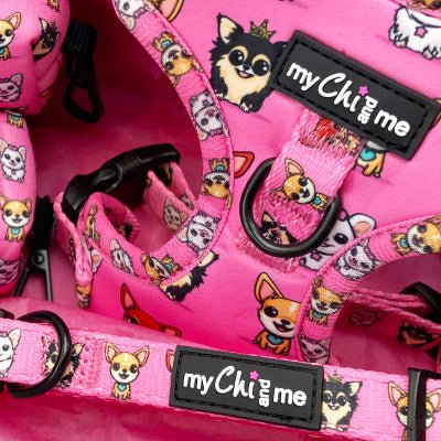 Signature Pink Chihuahua Print Exclusive Designer Collar by My Chi and Me - Pet Supplier Store