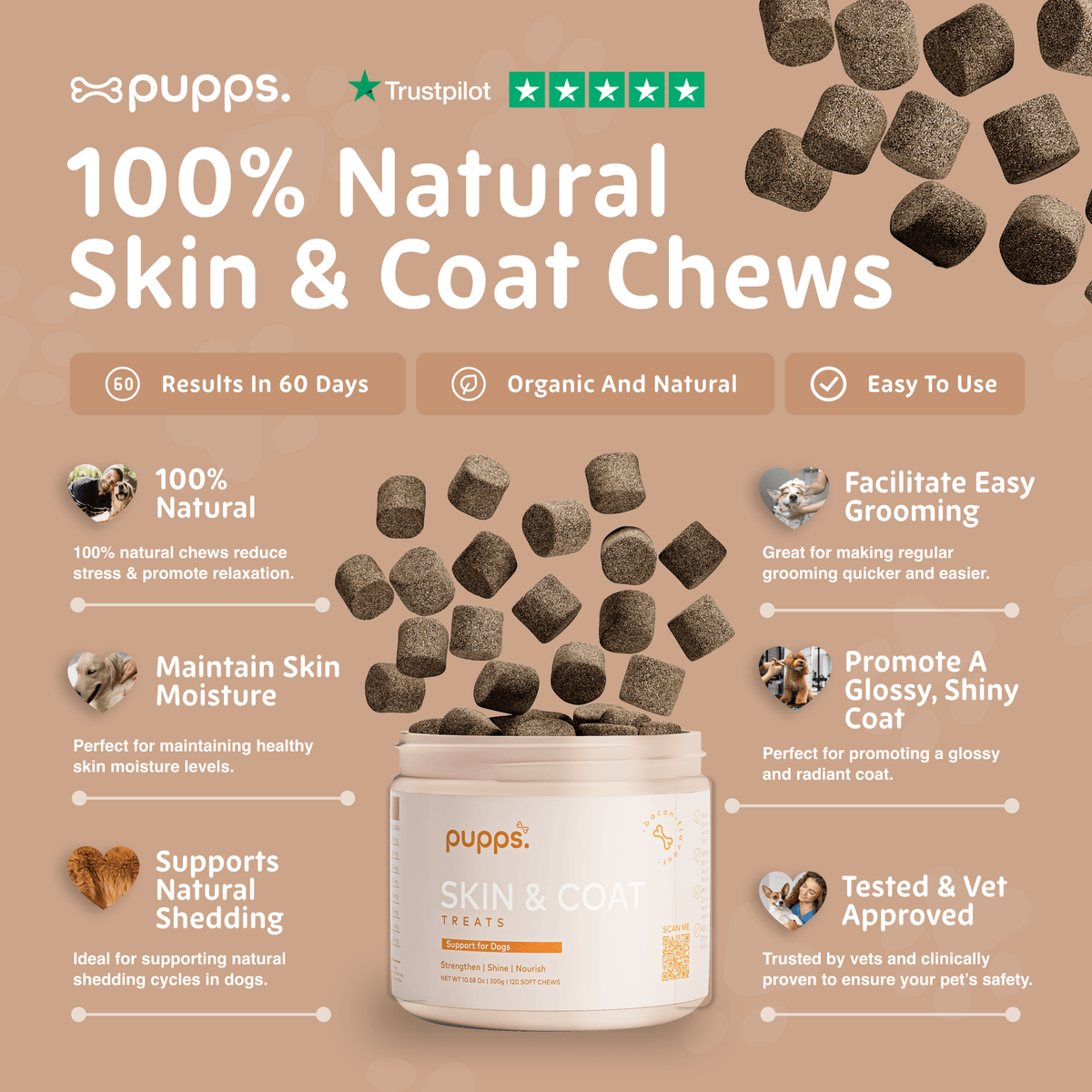 Skin & Coat Treats - Pet Supplier Store