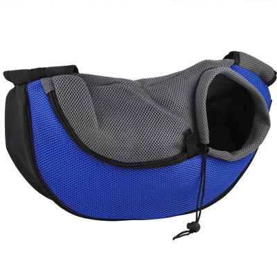 Small Dog Carrier Messenger Style Blue & Grey 2 Sizes - Pet Supplier Store