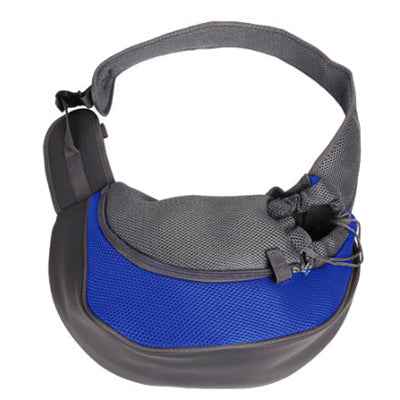 Small Dog Carrier Messenger Style Blue & Grey 2 Sizes - Pet Supplier Store