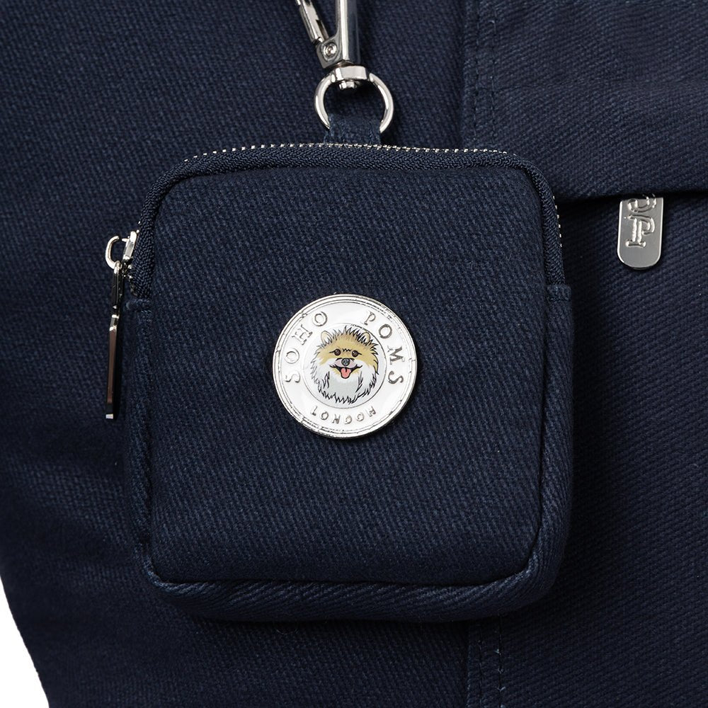 Soho Poms Berwick Pet Carrier - Navy - Ideal for Dogs & Cats - Pet Supplier Store