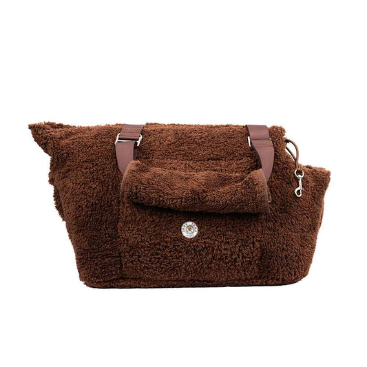 Soho Poms Carnaby Teddy Bear Carrier - Cocoa Bean - Pet Supplier Store